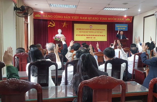 Thái Bình Lập danh sách sơ bộ những người ứng cử đại biểu Quốc hội khóa XV