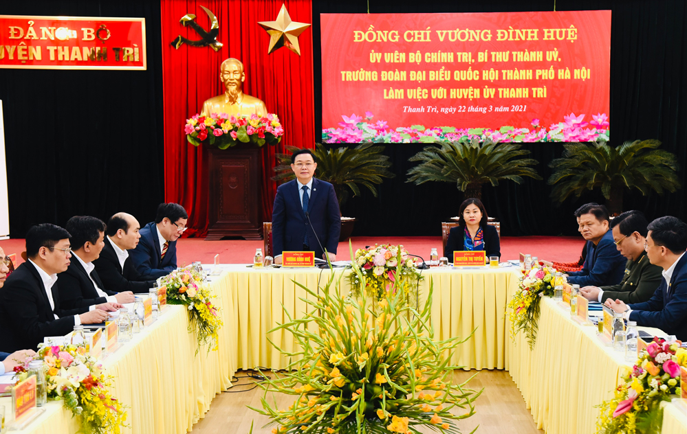 Thanh Trì phải thực hiện được các tiêu chí xanh, thông minh, hiện đại