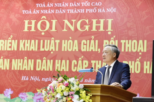Tòa án nhân dân hai cấp thành phố Hà Nội triển khai thi hành Luật Hòa giải, đối thoại tại Tòa án