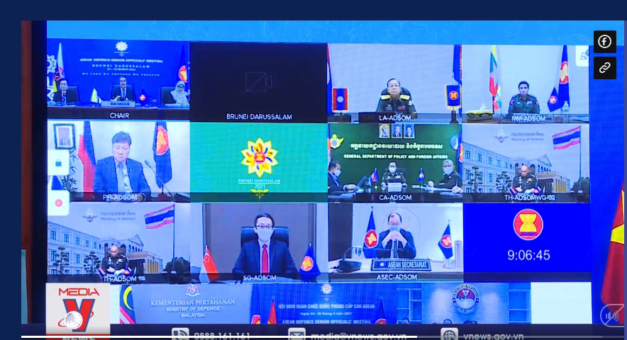 Hội nghị trực tuyến quan chức quốc phòng cấp cao ASEAN
