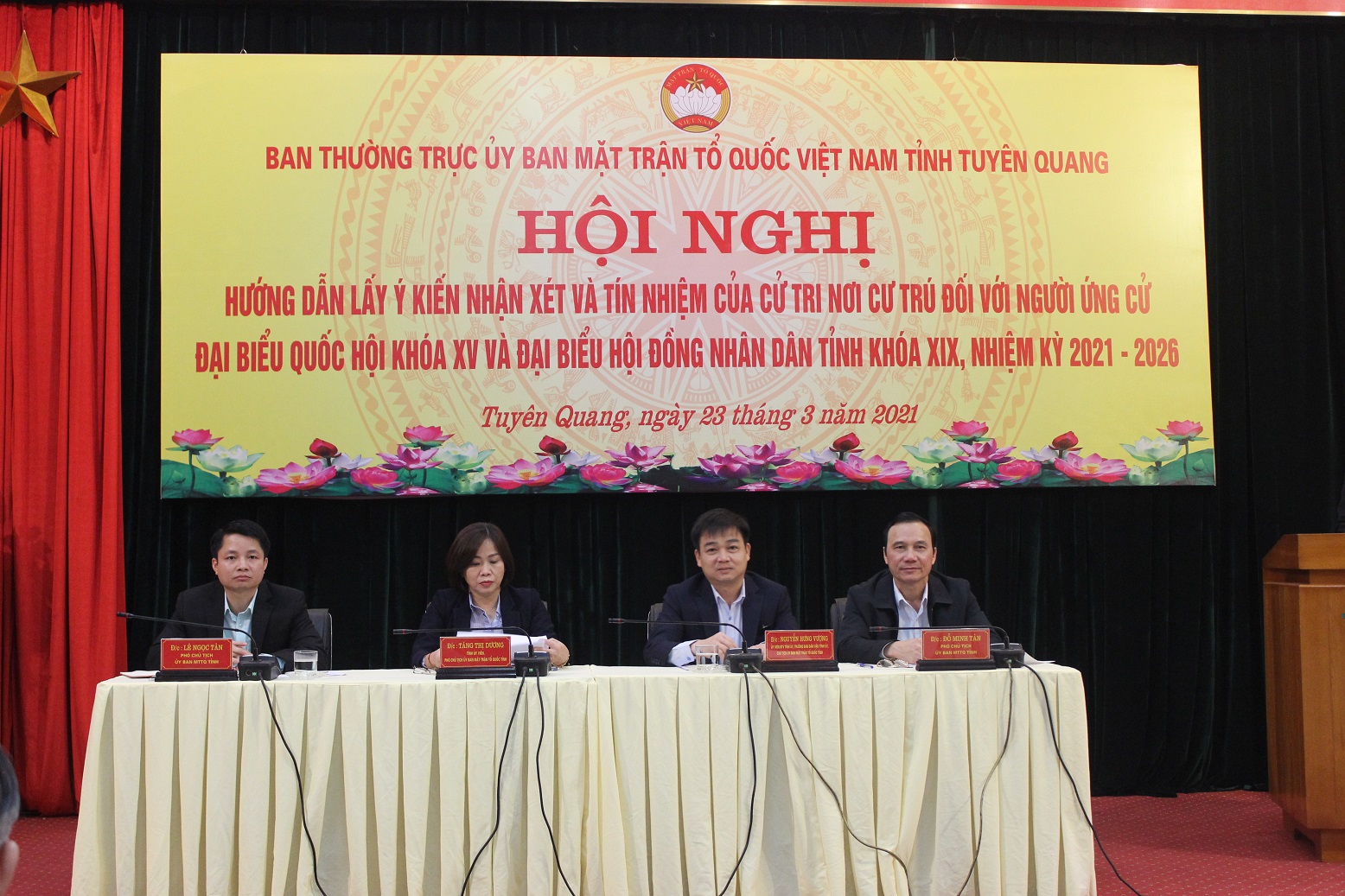 Tuyên Quang Hướng dẫn việc lấy ý kiến nhận xét và tín nhiệm của cử tri nơi cư trú