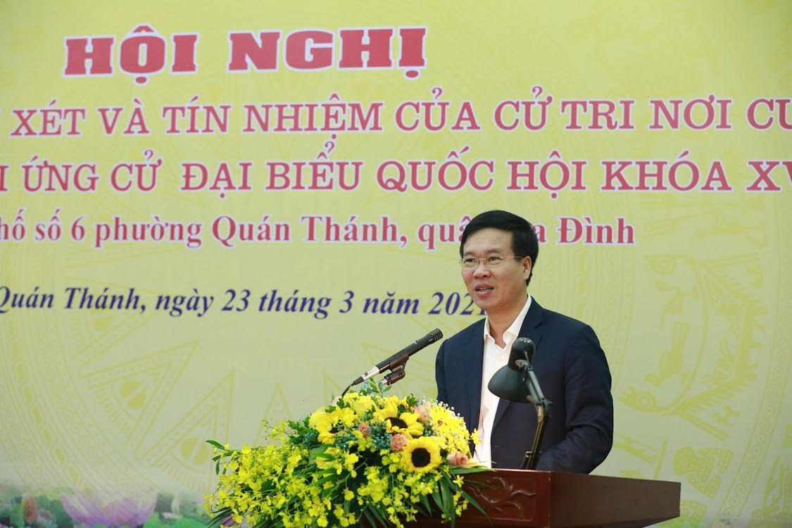 7 Ủy viên Bộ Chính trị được 100 cử tri nơi cư trú tín nhiệm giới thiệu ứng cử đại biểu Quốc hội khóa XV