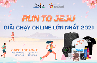 “Chạy đến Jeju” - sân chơi trực tuyết kết nối người yêu du lịch, thể thao