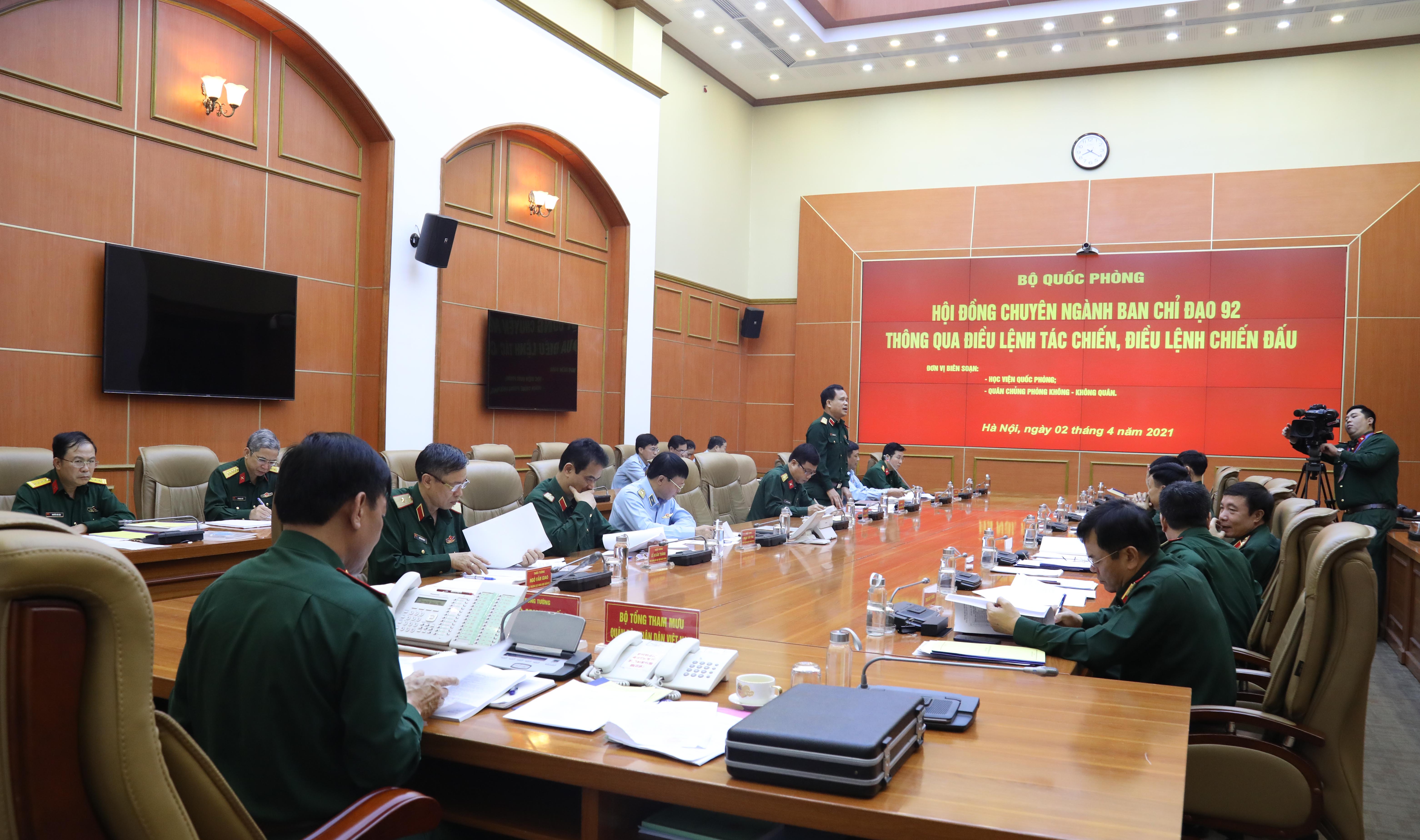 Khẩn trương hoàn thiện Điều lệnh tác chiến, Điều lệnh chiến đấu