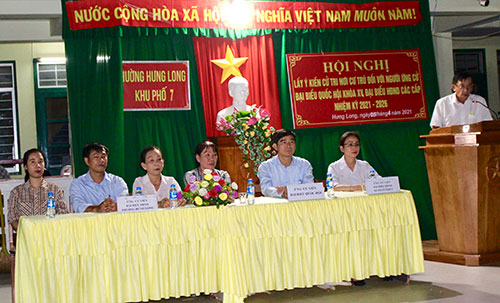 100 cử tri tín nhiệm Bí thư Tỉnh ủy Bình Thuận ứng cử đại biểu Quốc hội khóa XV