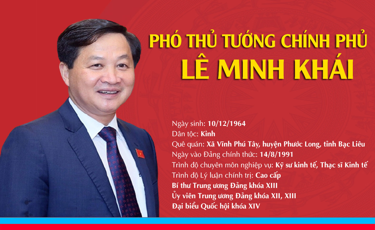 [Infographic] Chân dung tân Phó Thủ tướng Chính phủ Lê Minh Khái