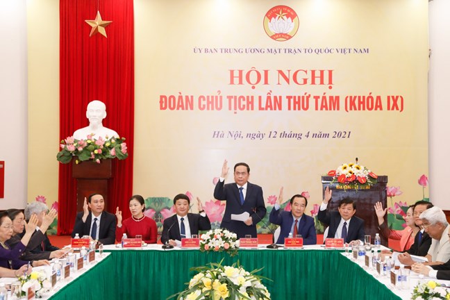 Hội nghị lần thứ 8 Đoàn Chủ tịch UBTƯ MTTQ Việt Nam thảo luận về công tác nhân sự