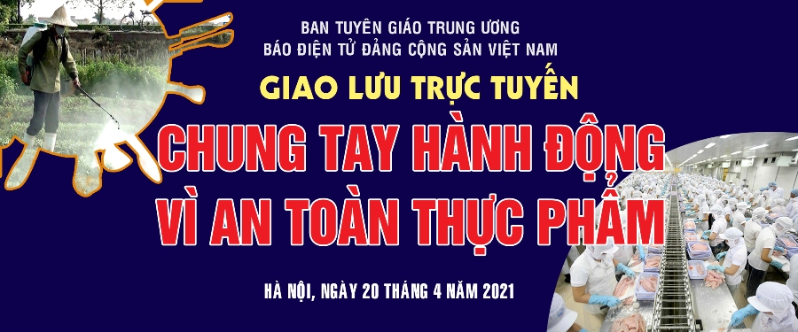 Đang giao lưu trực tuyến “Chung tay hành động vì an toàn thực phẩm”