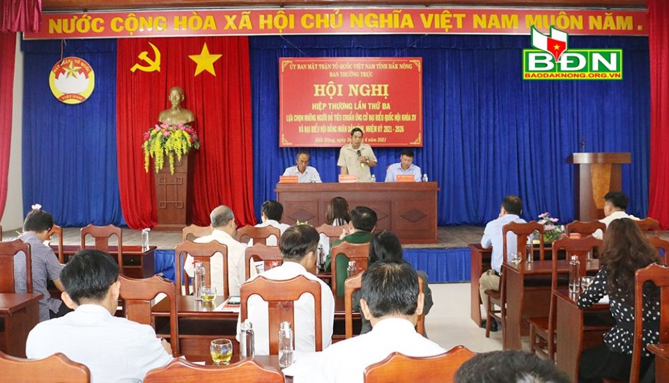 Đắk Nông thống nhất giới thiệu 8 người tham gia ứng cử ĐBQH khóa XV