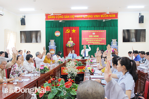 Đồng Nai Hoàn thành việc lấy ý kiến cử tri nơi cư trú đối với người ứng cử