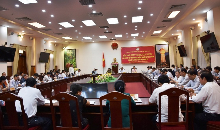 Bình Thuận Hiệp thương lần thứ 3 giới thiệu 10 người tham gia ứng cử đại biểu Quốc hội Khóa XV