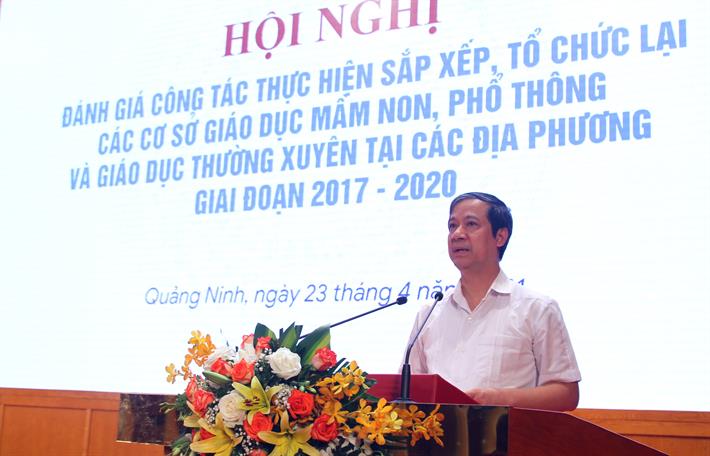Sắp xếp cơ sở giáo dục mầm non, phổ thông phải phù hợp với nhu cầu và điều kiện thực tế mỗi địa phương