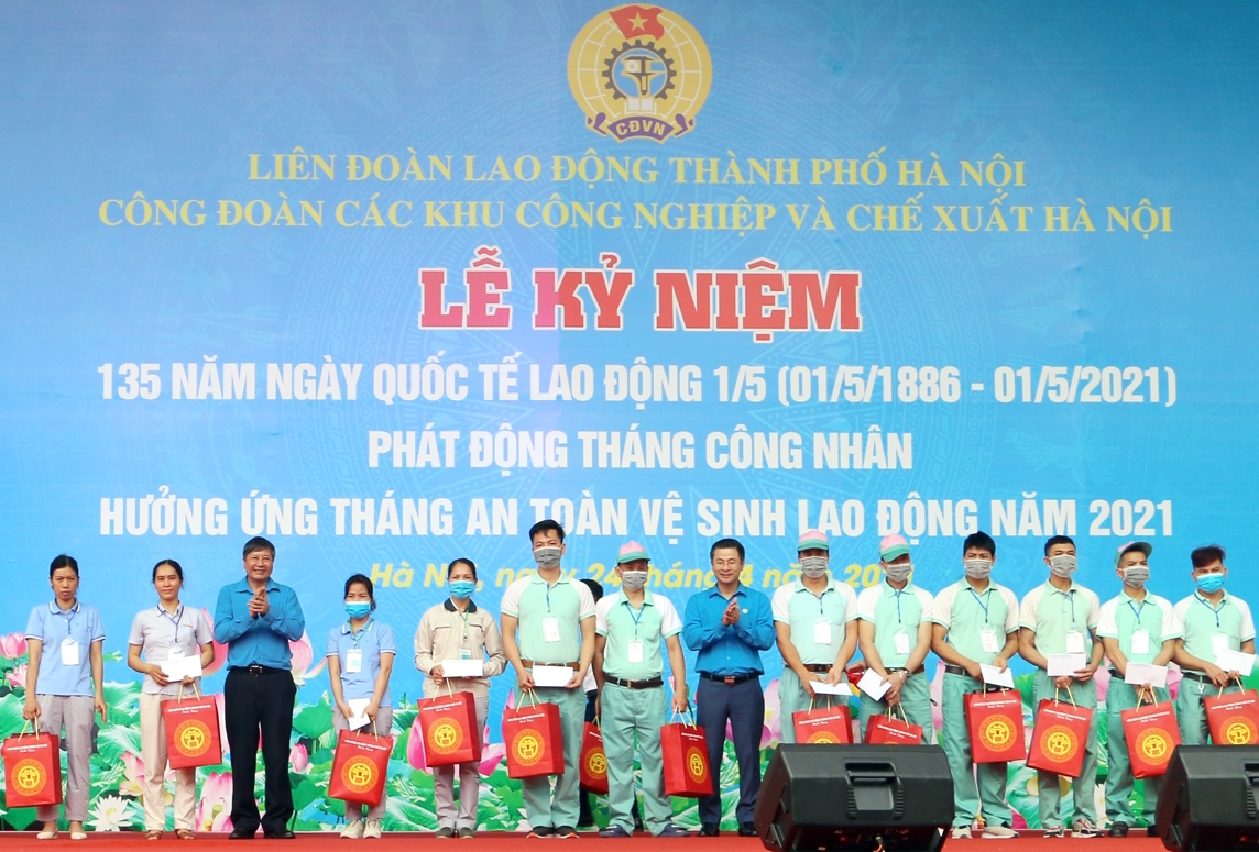 Công đoàn các khu công nghiệp và chế xuất Hà Nội phát động Tháng Công nhân 2021