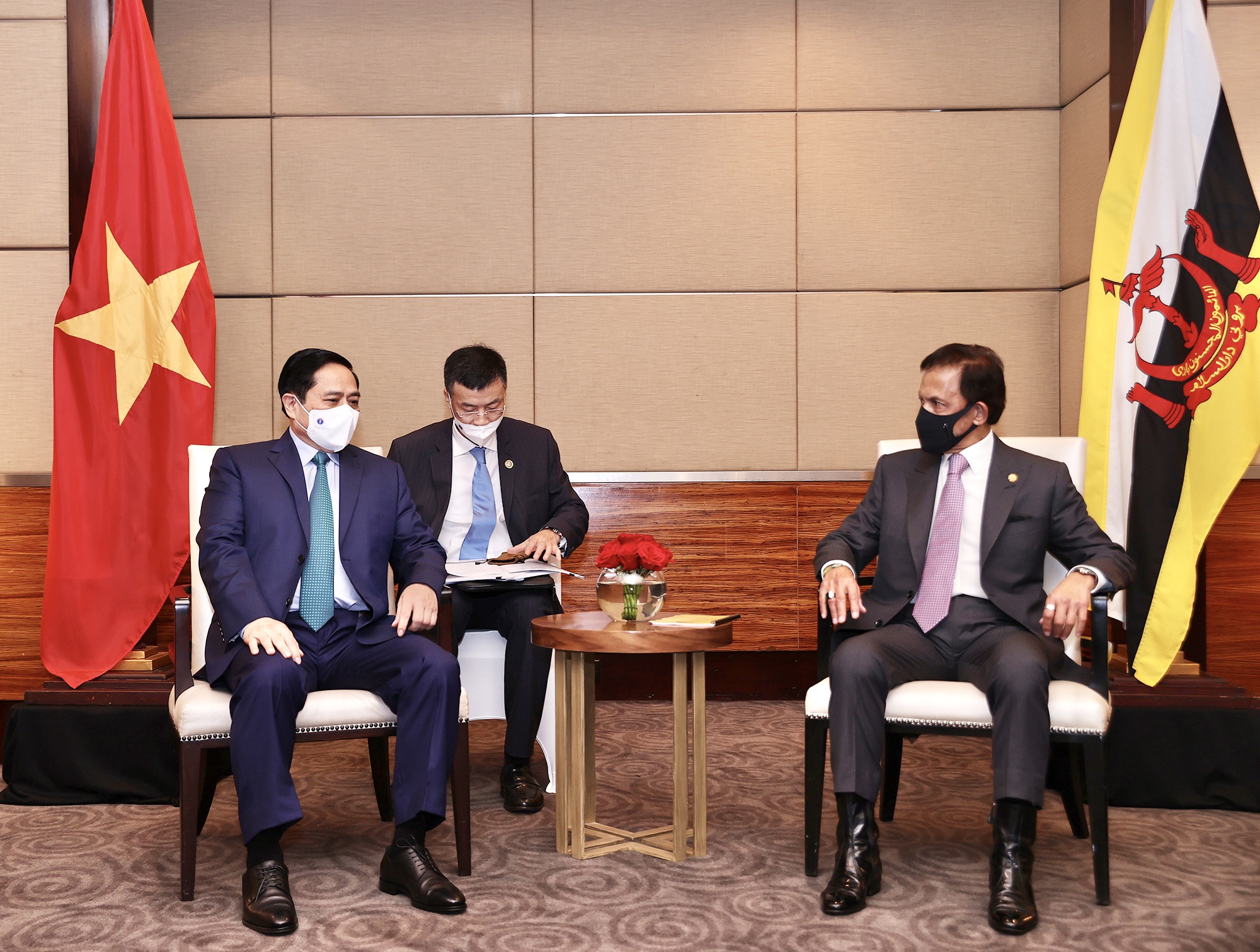 Thủ tướng Phạm Minh Chính hội kiến Quốc vương Brunei