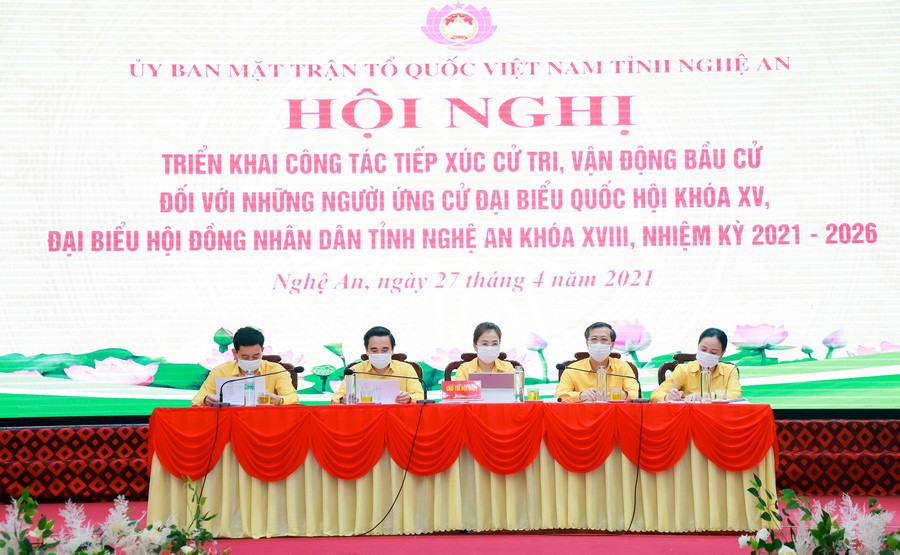 Nghệ An triển khai công tác tiếp xúc cử tri, vận động bầu cử