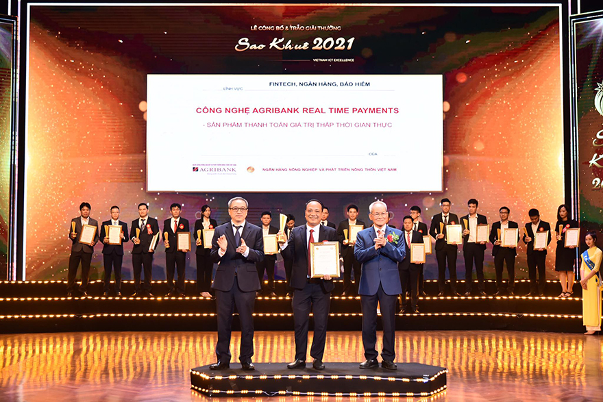 Agribank Realtime Payments đạt Giải thưởng Sao Khuê 2021