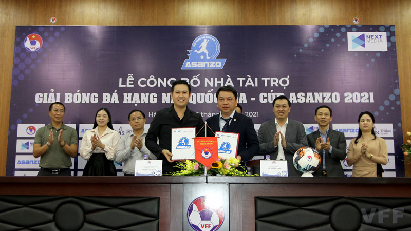 Công bố nhà tài trợ chính Giải bóng đá hạng Nhì Quốc gia – Cúp Asanzo 2021