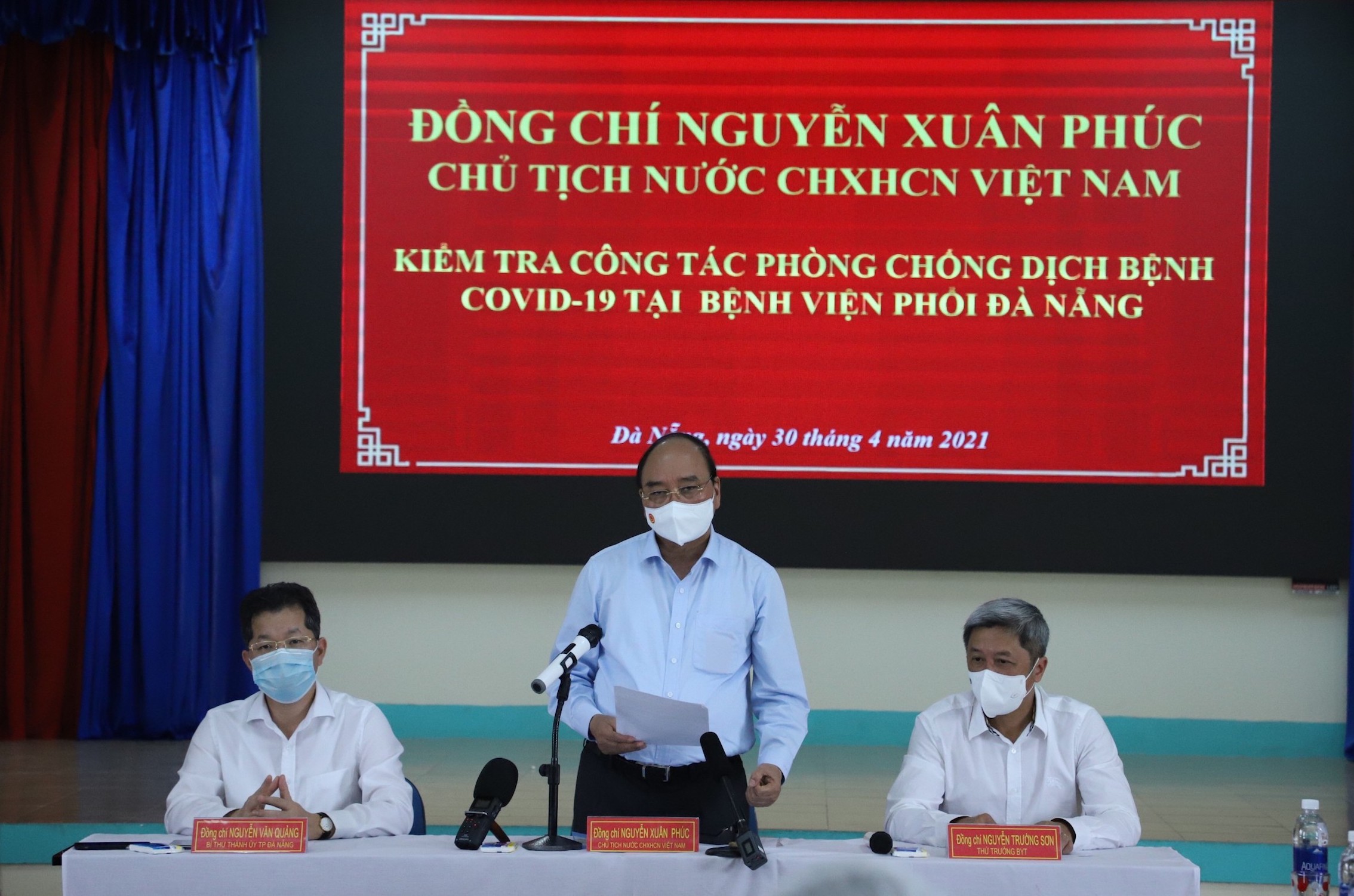 Chủ tịch nước kiểm tra công tác phòng, chống dịch COVID-19 tại Đà Nẵng