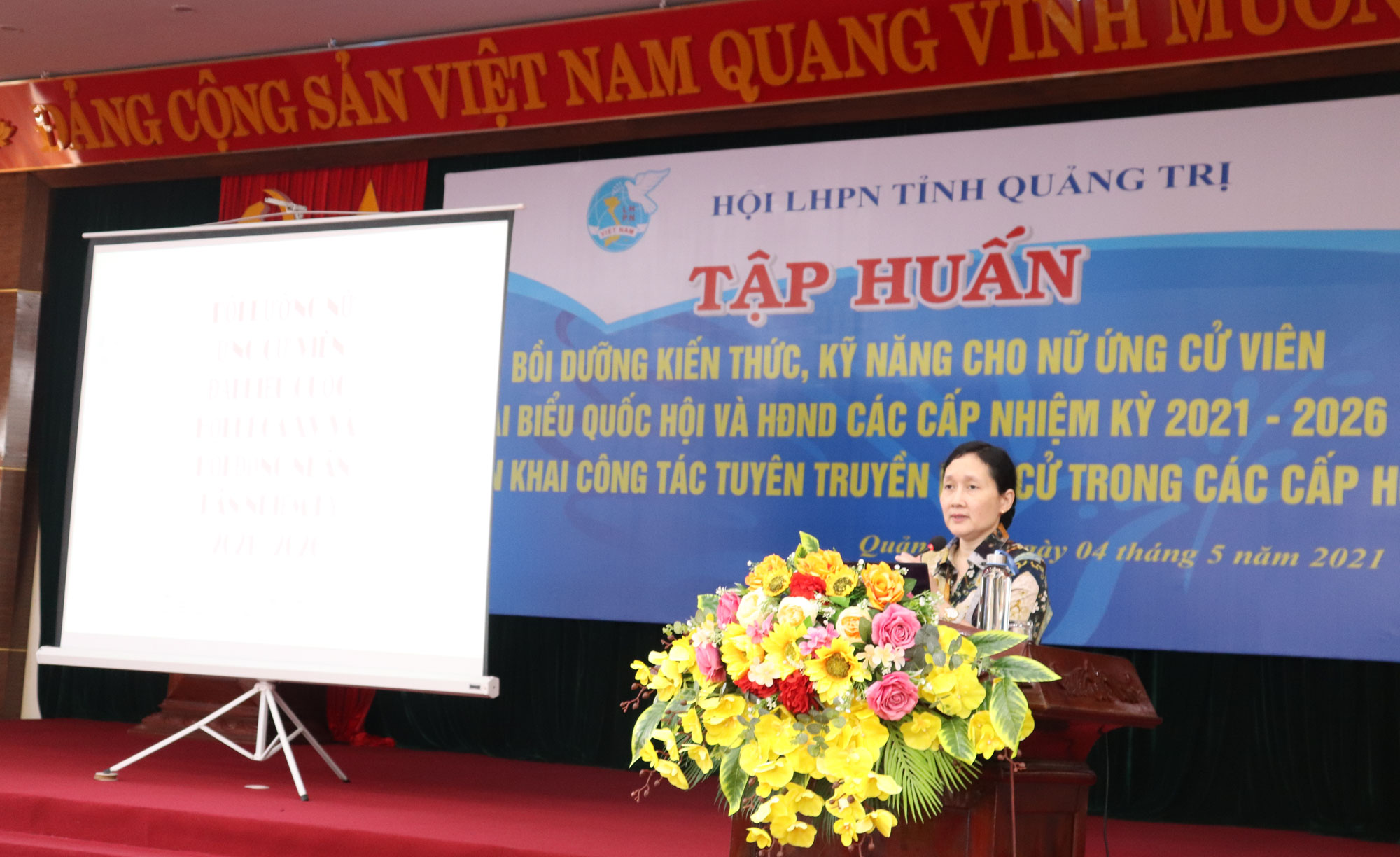 Quảng Trị Bồi dưỡng kỹ năng vận động bầu cử cho các nữ ứng cử viên