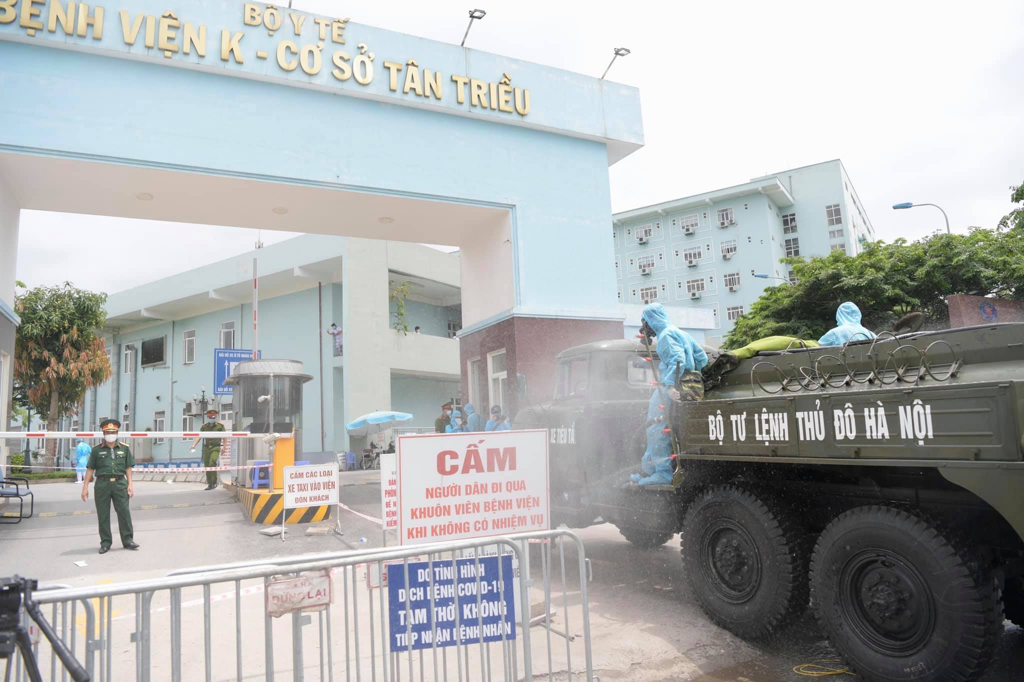 Tiêu độc khử trùng Bệnh viện K cơ sở Tân Triều