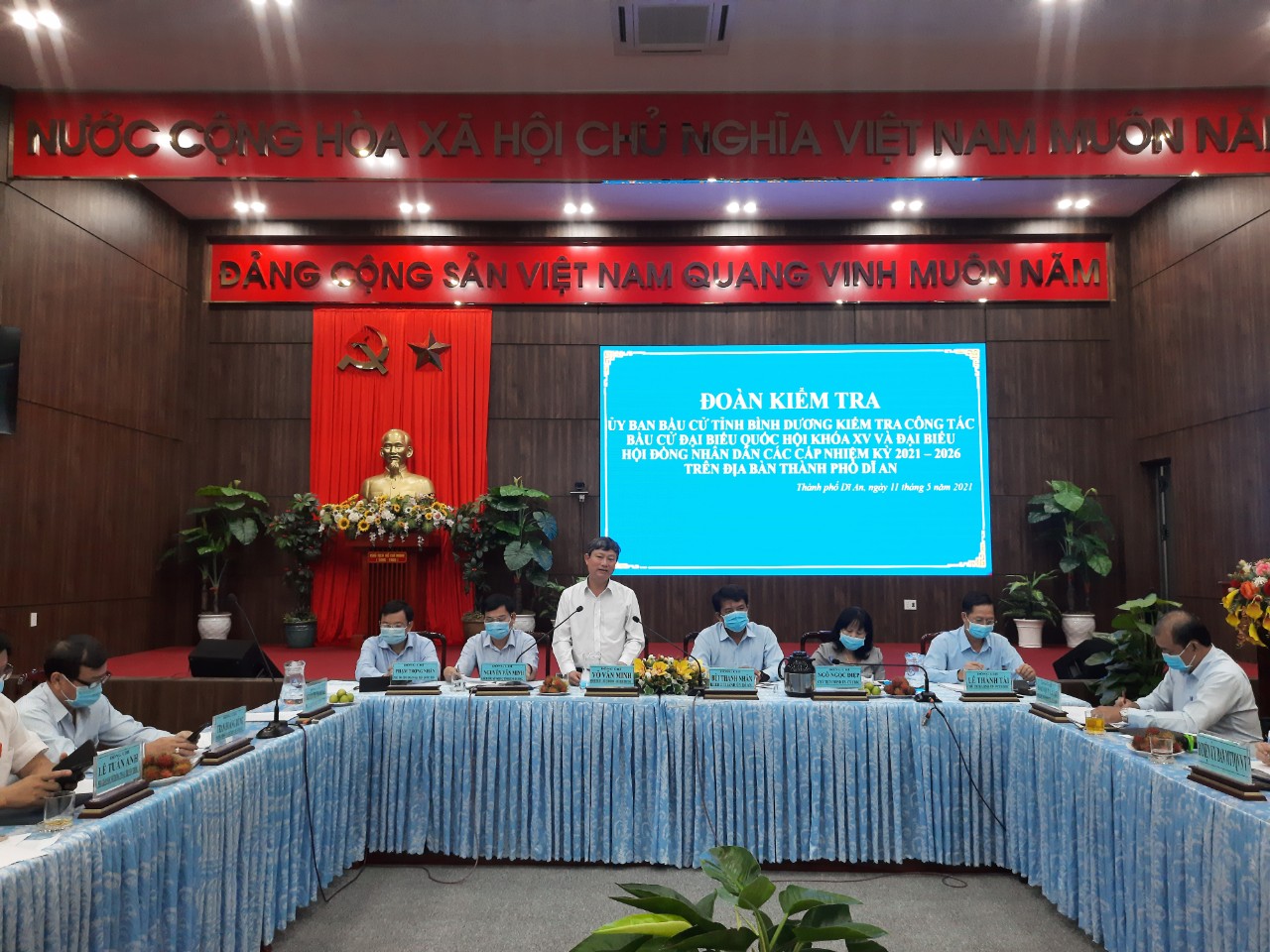 Bình Dương kiểm tra, giám sát công tác chuẩn bị bầu cử