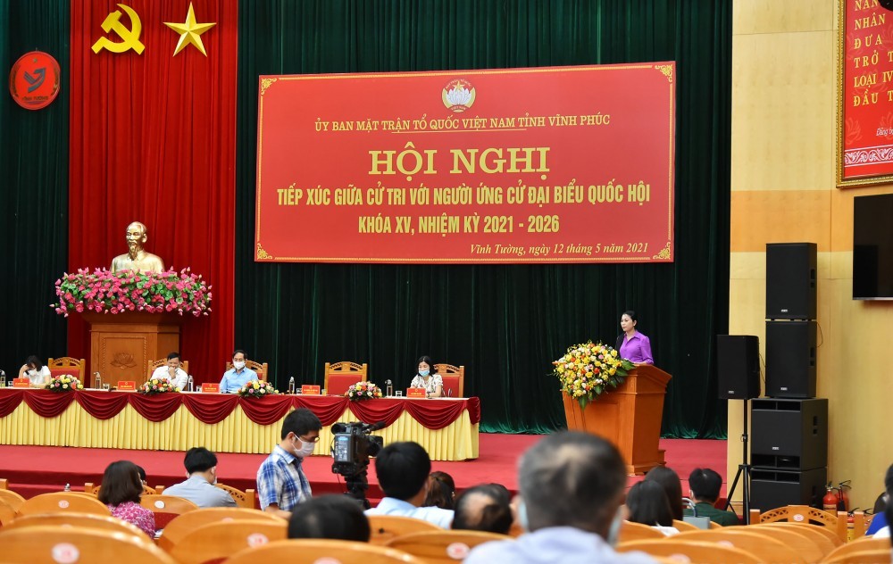 Các ứng cử viên đại biểu Quốc hội tiếp xúc cử tri, vận động bầu cử tại tỉnh Vĩnh Phúc