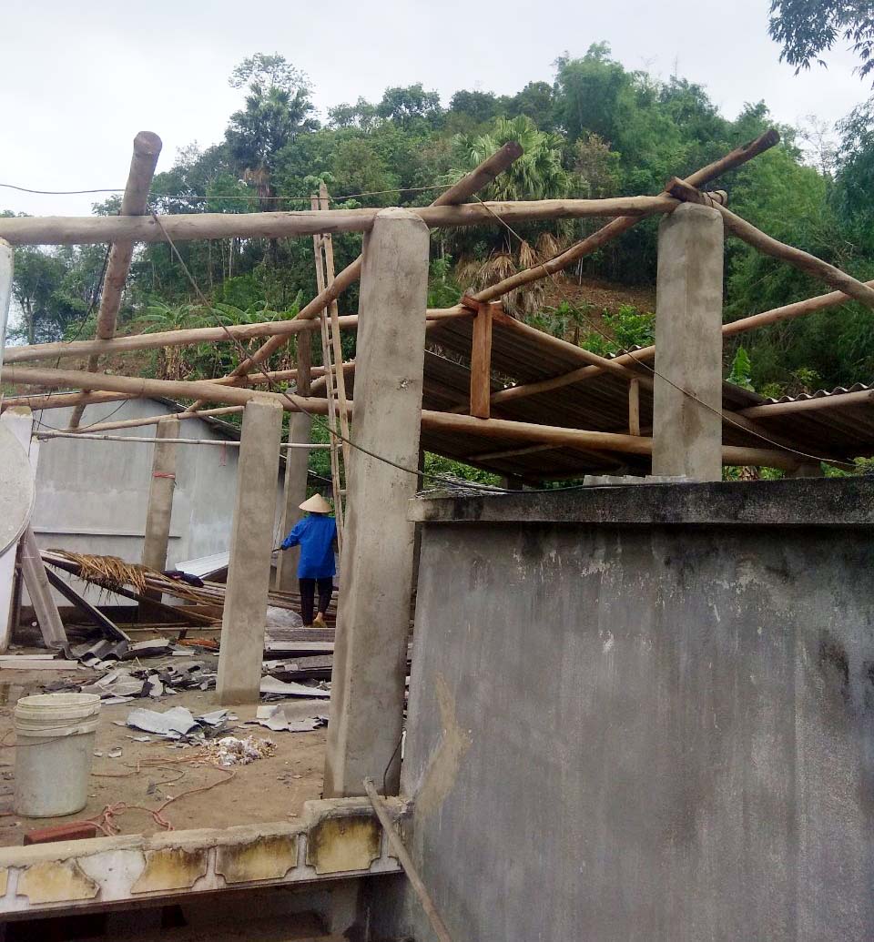 Ảnh hưởng thiên tai làm 2 người chết, 4 người bị thương