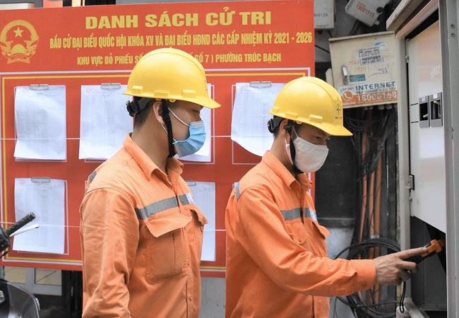 EVN Đảm bảo cung ứng điện an toàn, ổn định phục vụ cho ngày bầu cử