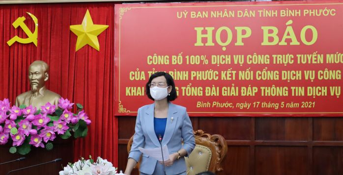 Bình Phước 100 dịch vụ công trực tuyến mức độ 4