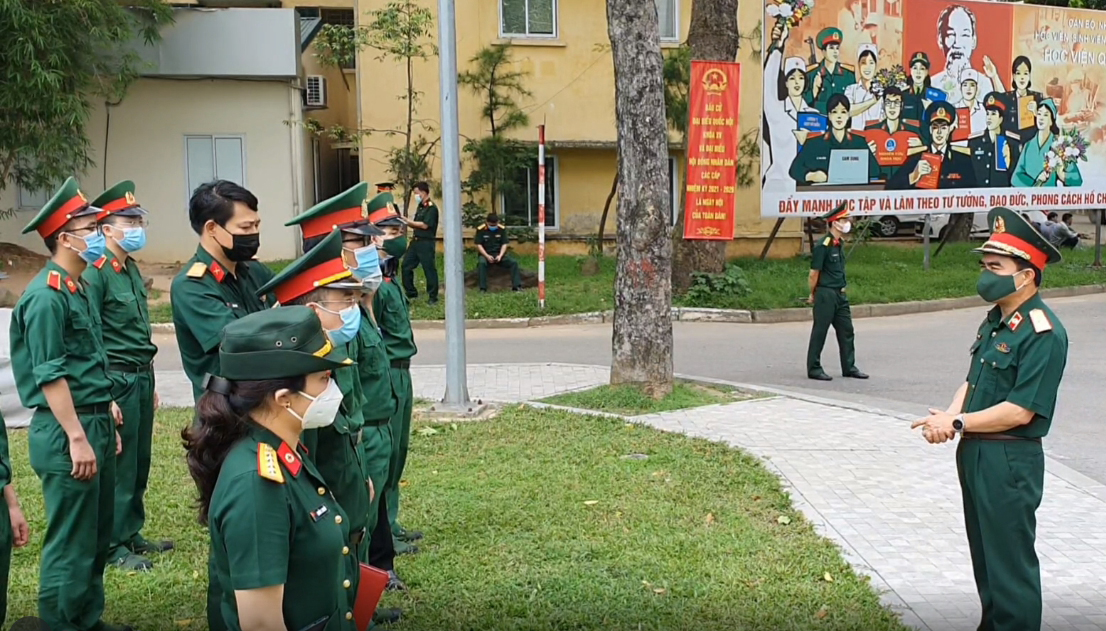 Học viện Quân y tăng cường lực lượng tham gia phòng, chống dịch COVID-19 tại Bắc Ninh