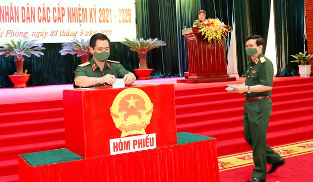 LLVT Quân khu 3 hoàn thành bỏ phiếu bầu cử