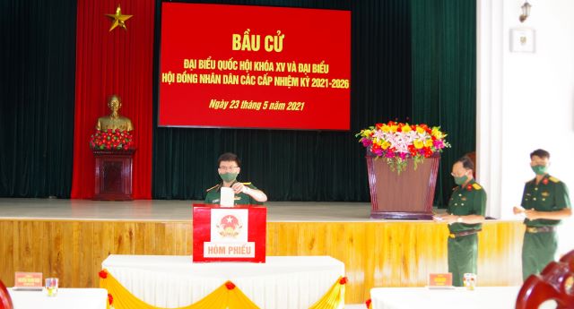 Quân khu 5 Nô nức ngày hội bầu cử, an toàn về mọi mặt