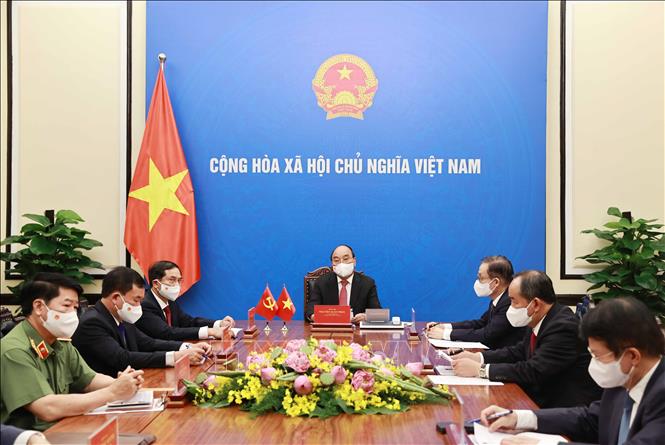 Chủ tịch nước điện đàm với Tổng Bí thư, Chủ tịch Trung Quốc
