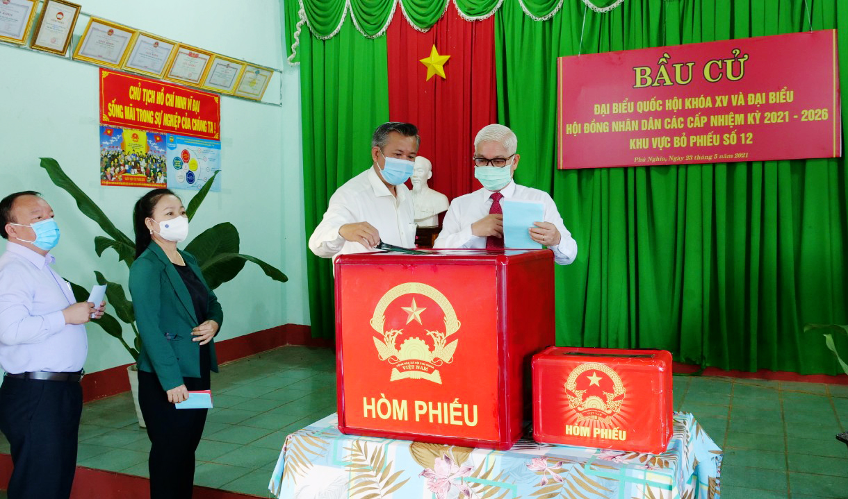 Bình Phước 99,96 cử tri đi bỏ phiếu