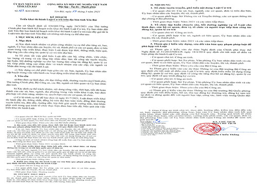 Yên Bái ban hành Kế hoạch triển khai thi hành Luật Cư trú