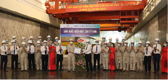 Nhà máy Thủy điện Hòa Bình đạt mốc sản xuất 250 tỷ kWh điện