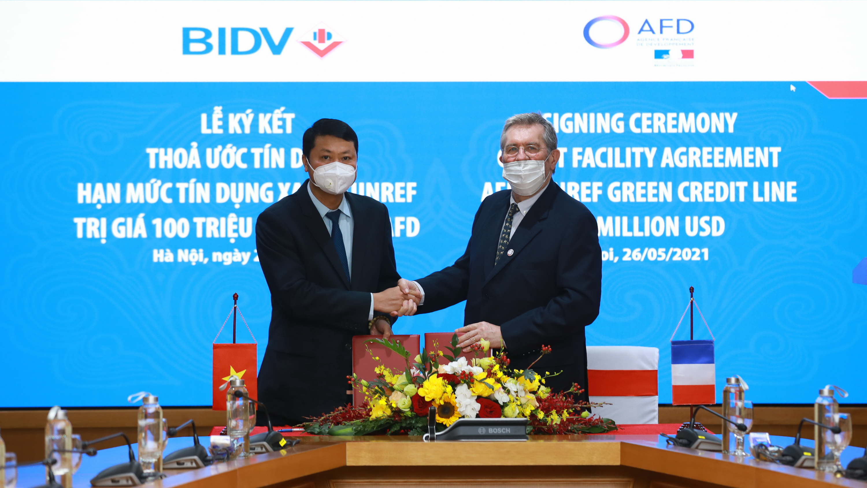 AFD hỗ trợ 100 triệu USD cho BIDV để tài trợ các doanh nghiệp trong lĩnh vực năng lượng tái tạo, tiết kiệm năng lượng