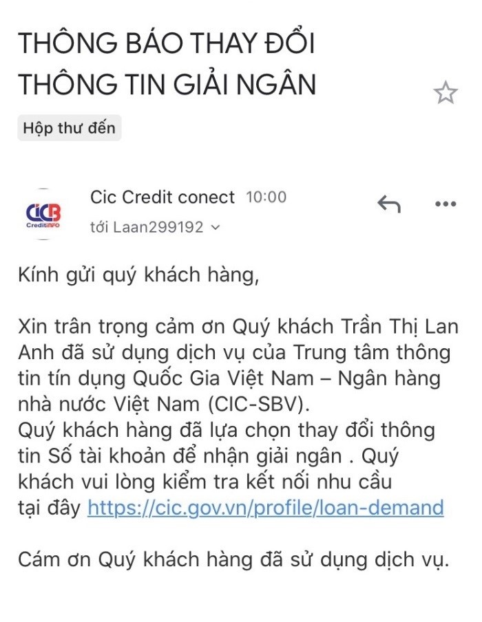 Lợi dụng danh nghĩa của CIC để lừa đảo