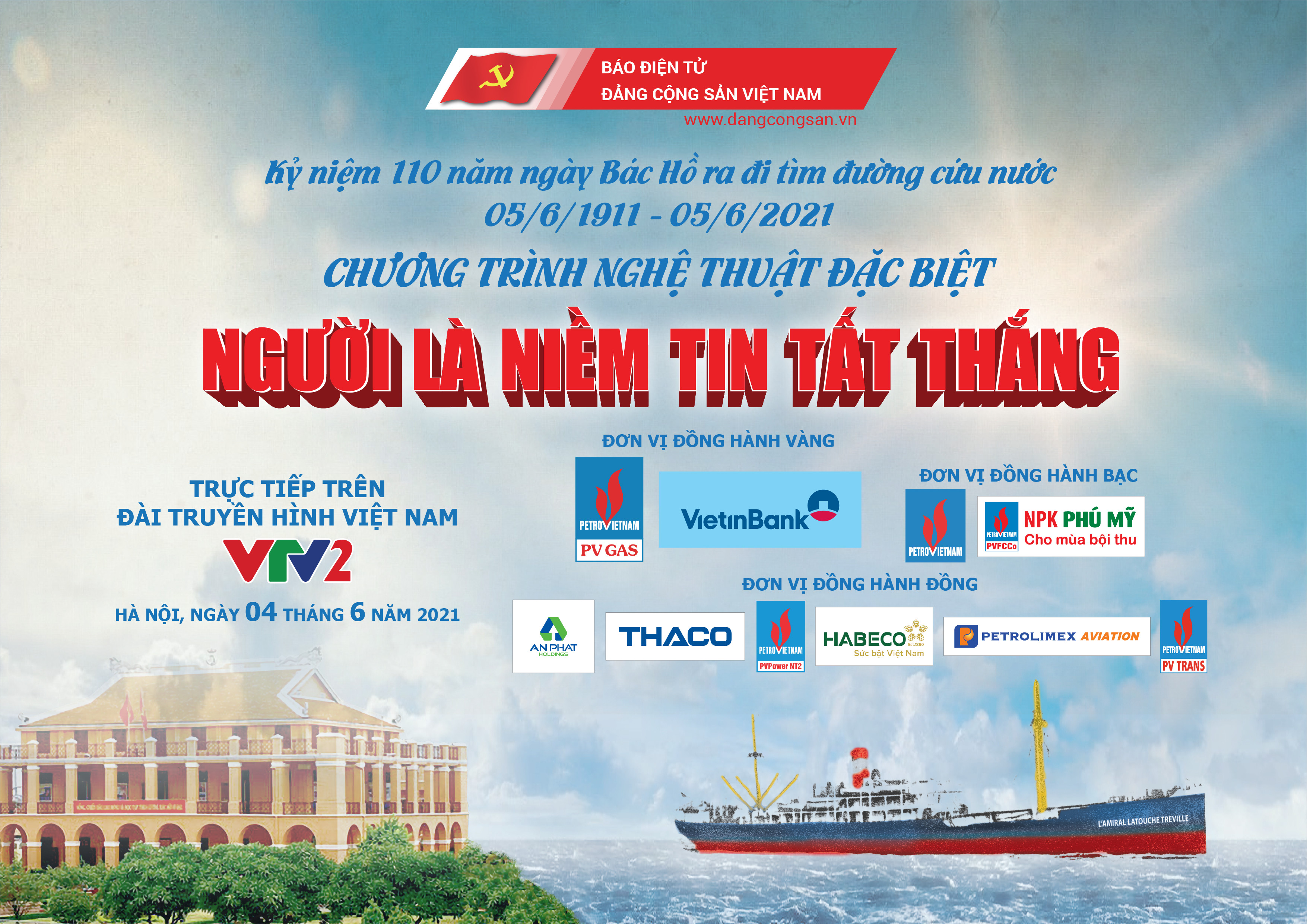 Tối 4 6 Truyền hình trực tiếp Chương trình nghệ thuật “Người là niềm tin tất thắng”