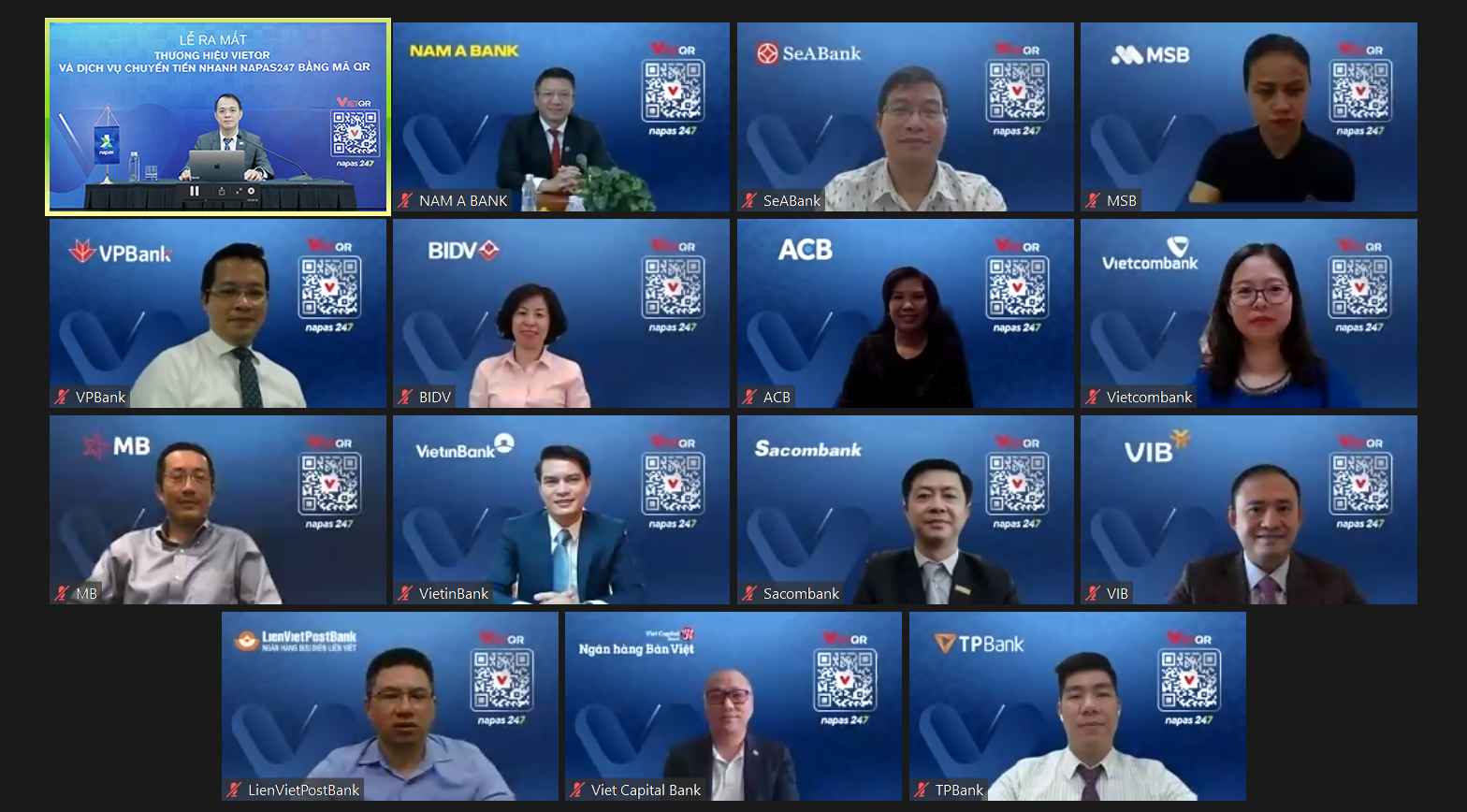 Chính thức ra mắt thương hiệu VietQR và dịch vụ chuyển tiền nhanh NAPAS247