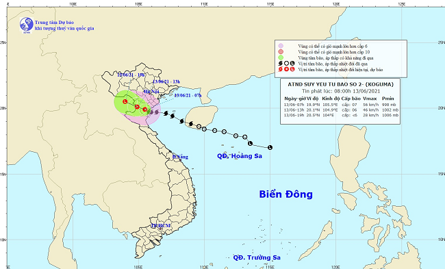 Tập đoàn Điện lực Việt Nam EVN thông tin nhanh về ảnh hưởng bão số 2