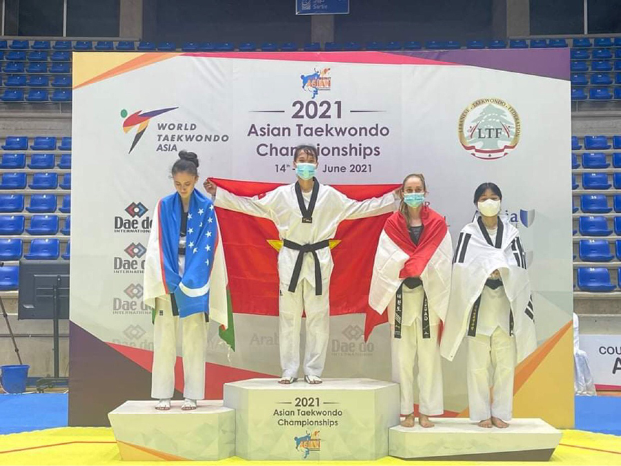 Trương Thị Kim Tuyền giành Huy chương Vàng Taekwondo châu Á 2021