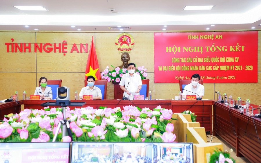 Nghệ An Tổng kết công tác bầu cử đại biểu QH khoá XV và HĐND các cấp