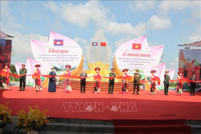 Khánh thành Cụm công trình lưu niệm hành trình cứu nước của Thủ tướng Campuchia Hun Sen tại Bình Phước