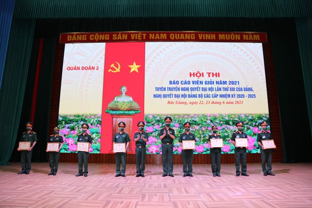 Quân đoàn 2 hoàn thành tốt hội thi Báo cáo viên giỏi năm 2021
