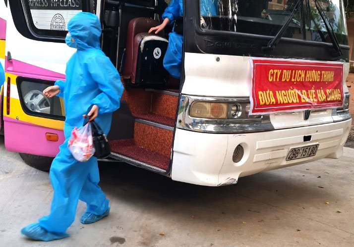 Hà Giang Đón 2 039 công dân từ tâm dịch Bắc Giang về địa phương