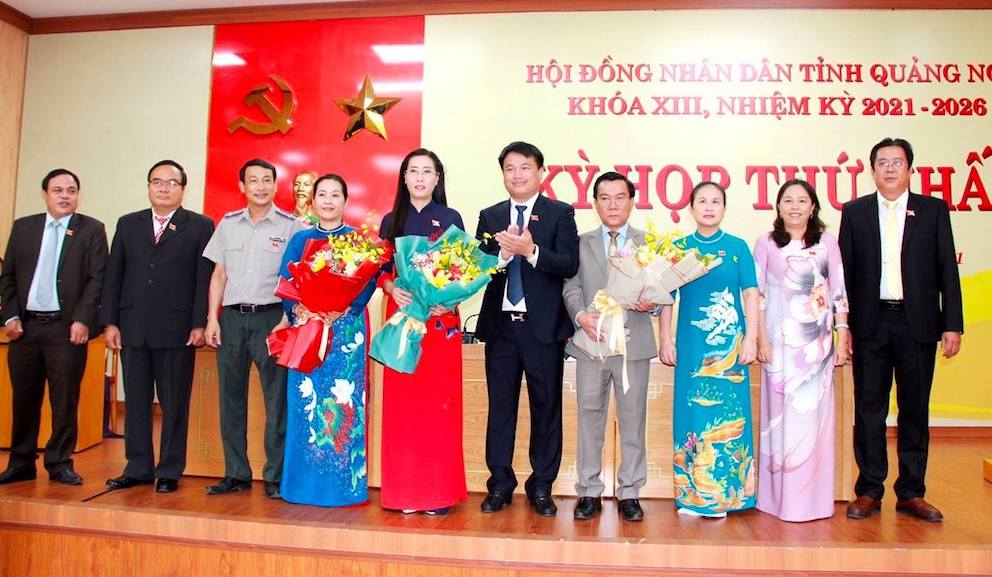 Quảng Ngãi Chủ tịch HĐND và Chủ tịch UBND tỉnh tái đắc cử nhiệm kỳ 2021 - 2026