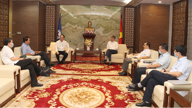 Tập đoàn Điện lực Việt Nam EVN tiếp và làm việc Bộ trưởng Bộ Khoa học và Công nghệ