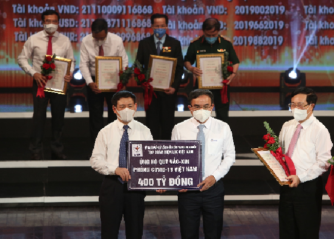 EVN Đã chuyển 400 tỷ đồng đến Quỹ vắc-xin phòng, chống COVID-19