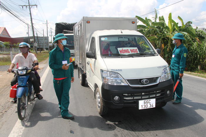Đồng Tháp hướng dẫn kiểm soát người, phương tiện vận tải hàng hóa từ các địa phương